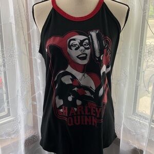 Harley Quinn Tank Top Red And Black  L